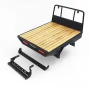 Metal Rear Trail Bed Set Plank Back Bucket For RC Car 1/10 LC70+RC4WD TF2 LWB
