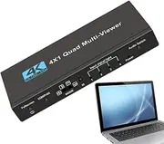 Screen Splitter for Laptop - TV Screen Adapter,4K 4-in-1 Digital Multi-Display Solution for Game Setup Conference Room Security Monitoring