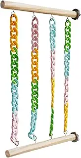 Toy, Sugar Glider Toys, Chew-Proof Climbing Set, Natural Wood, Escape-Proof Design, 30x20x1.5cm, For Reptiles, Birds, And Small Animals