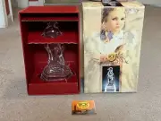 Royal Crystal Rock RCR Teddy and Me 24% Lead Crystal Figurine VTG Rare New w Box