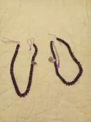 Two 16" Strands Of Amethysts For Bead Making