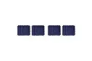 4pc Mikasa Rectangular 45 x 35cm Jute Dining Table Placemats Navy