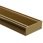 Drainlab – Linear Drain Tile Insert 1200L x 35mmH x 10mm Thick Tile – Gold