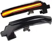 2pcs Sequential Dynamic Side Mirror Blinker Light Turn Signal Lamp For Volvo S60 CC S60 II S80 II V40 CC 40 II V60 V60 CC V70(Color:Yellow)