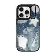 iPhone 16 Pro Mirror Ring Stand Case MagSafe Compatible Denim