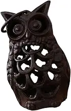 VILLFUL Vintage Style Cast Candle Holder Sturdy Iron Candlestick for Home for Aromatherapy and Meditation