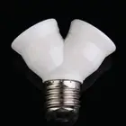 E27 Base Light Lamp Bulb Socket 1 to 2 Splitter Adapter Converter Socket