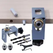 Aluminum Dowel Drill Guide Jig Punching 81012mm Rebounders Wood Cabinet Tool