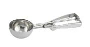Winco ISS-8 #8 Stainless Steel 4oz Ambidextrous Squeeze Disher