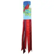 40" CARDINAL Inspiration Windsock, In the Breeze 5212, embroidered, appliqued