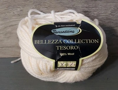 Sensations Bellezza Collection Tesoro 100% Wool 87 Yrds 1.75oz Cream 1 Ball