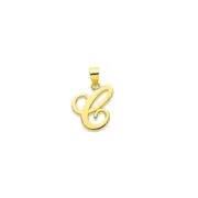 9ct Gold Script Initial 'c' Pendant