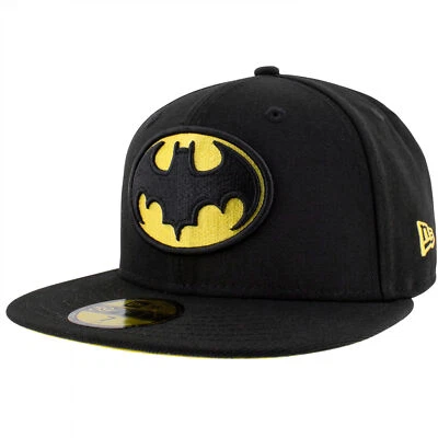 Batman 1989 Michael Keaton Logo New Era 59Fifty Fitted Hat Black