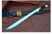 29" Hand-Forged Scimitar Sword - Full Tang Carbon Steel Blade -Historical Design