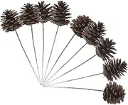 Decor 20 Pine Cone Picks Christmas Tree Filler Artificial Pinecones for Crafting Festive Dec