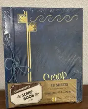 Vintage SCRAP BOOK MBI The Album People Blue Leatherette 36 Pages Scrapbook
