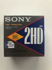 SONY 3.5" Micro Floppy Disks - MFD-2HD- Mac Formatted (Sealed 10-Pack)