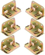 OSOLADY Easy Install Bed Slat Connector 6pcs Bed Rail Bracket U-Shaped Design for Boys and Girls Bed Baby Bedrail Bed Furniture