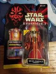 Star Wars Episode 1 QUENN AMIDALA (CORUSCANT) Talking Figure Hasbro 1999 damage