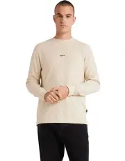 [RVCA] Union Waffle Long Sleeve T-shirt in White