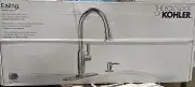 KOHLER Ealing Polished Chrome Pull-down Kitchen Faucet K-R28703-SD-CP