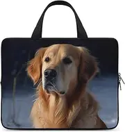 Laptop Case Sleeve Shockproof Computer Carrying Bag Golden Retriever Notebook Case Cover Laptop Bag Water Resistant Computer Cases Tablet Briefcase for Travel Business 17 Inch