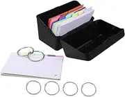 Homoyoyo Flash Card Storage Box Plastic Index Card Organizer Box Organize Your Desk Efficiently