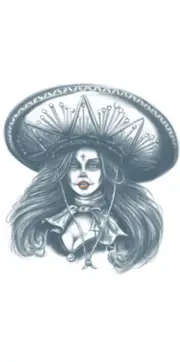 Bandita Day Of The Dead Special FX Temporary Tattoo