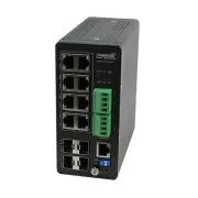 Lantronix SISPM1040-384-LRT-C 8 Port Gigabit Ethernet Managed Switch
