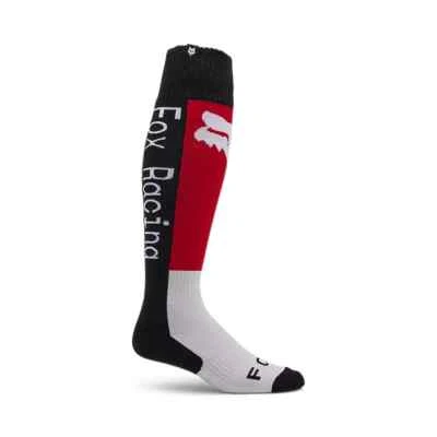 FOX RACING 180 LEAN SOCK MOTOCROSS ENDURO BOOT SOCKS RED / WHITE - ALL SIZES NEW