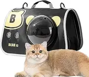Quzente Cat Travel Carrier, Waterproof Pet Carrier for Cats, Cat Carrier, Breathable Pet Travel Backpack with Window for Travel Outdoors