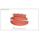 Covers for Sun Bed Cushions in Tangerine
