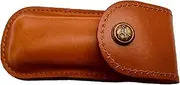 [Alston Craig] Leather Case Compatible with Medium Victorinox Swiss Army Tools (2-4 Layer) - [Huntsman, Classic, DofE, Rally, Farmer, Camper, Pioneer, Tinker, Climber, Compact, Spartan] : Brown