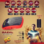 GAZAL 501 forever receiver, Wi-Fi satellite, with two remotes, free shipping