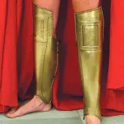 300 SPARTANS Greek Hoplite Warrior Steel Brass GREAVES LEG SHINGUARD ARMOR New