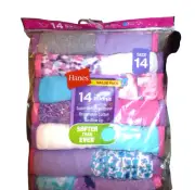 Hanes value pack girls' tagless bikinis panties 14 pcs size 14