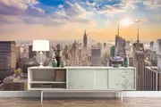 New York, USA skyline Mural Removable Wallpaper,Peel & stick Wall Mural, Wall Art,Wall Decal,Kids,Wall Sticker,Jess Art 42