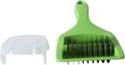 Kitchen Vegetable Chopper Green Slicer Dicer, Onion Shredder Safe Manual Vegetable Rolling Cutter Celery Herb Chopper with 9 Stainless Steel Blades