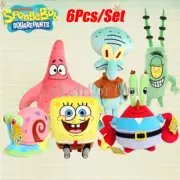 1/6Pcs Spongebob Squarepants Plush Toy Doll Patrick Star Mr. Krabs Stuffed Doll