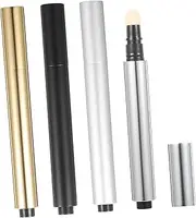 HONMEET 4PCS Liquid Foundation Dispenser Portable Concealer Sub Tube with Premium Cover Travel Friendly Makeup DIY Tube Elegant Design Leakproof Capacity for Go Use