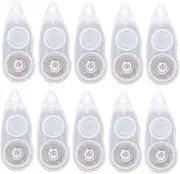 COMPUKAS 10pcs Correction Tape Double-sided Adhesive Dots Erase Rewrite Tape School Office Essential