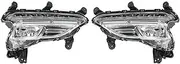 Car Fog Lights For Hyundai For Santa Fe Sport 2016 2017 2018 LED DRL Daytime Running Light Fog Lights Headlight Car Front Bumper Fog Light(left)
