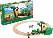 Brio World Safari Railway Set 17pc 33720 Wooden Toy Train Set