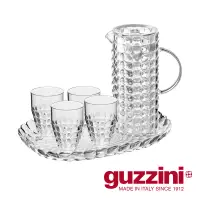在飛比找博客來優惠-【Guzzini】Tiffany系列-水晶冷水壺-六件組透明