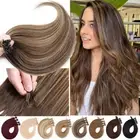 AU Nano Ring Micro Beads Double Drawn Remy Human Hair Extensions THICK FULL HEAD
