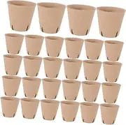 Abaodam 60 Pack of Mini Pots Seedling Cups Direct Planting Drainage Holes for Indoor/Outdoor Garden Herbs Flowers and Vegetables