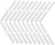 20pcs Vertical Blind Accessories Double Hole Plastic Slats Holders for Easy Installation and Replacement Elegant Durable Curtain Parts for Windows
