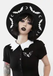 [The Grave Girls] Coven Girl Wide Brim Hat