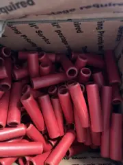 Firework Tubes 9mm ID 11mm OD Convolute Tubes Hard As Stone 5cm Length 100 Ct