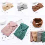 Womens Twist Knitted Headband Elastic Ear Warmer Wool Crochet Bow Knot Hairband